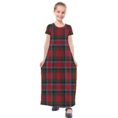 Macduff Tartan Kids  Short Sleeve Maxi Dress by tartantotartansallreddesigns