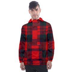 Macduff Modern Tartan 2 Men s Front Pocket Pullover Windbreaker by tartantotartansallreddesigns