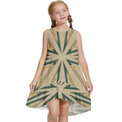 Abstract Pattern Geometric Backgrounds   Kids  Frill Swing Dress by Eskimos