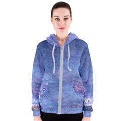 Gouttes D eau Galaxy Women s Zipper Hoodie by kcreatif