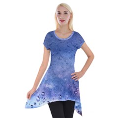 Gouttes D eau Galaxy Short Sleeve Side Drop Tunic by kcreatif