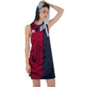 Roses Rouge Fleurs Racer Back Hoodie Dress View1