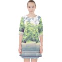 Photo Vue sur Forêt  Quarter Sleeve Pocket Dress View1