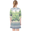 Photo Vue sur Forêt  Quarter Sleeve Pocket Dress View2