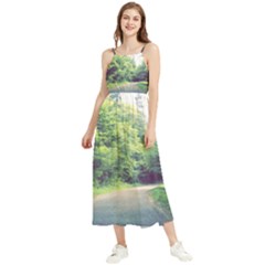 Photo Vue Sur Forêt  Boho Sleeveless Summer Dress by kcreatif