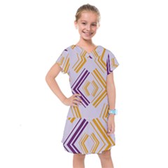 Abstract Geometric Design    Kids  Drop Waist Dress by Eskimos