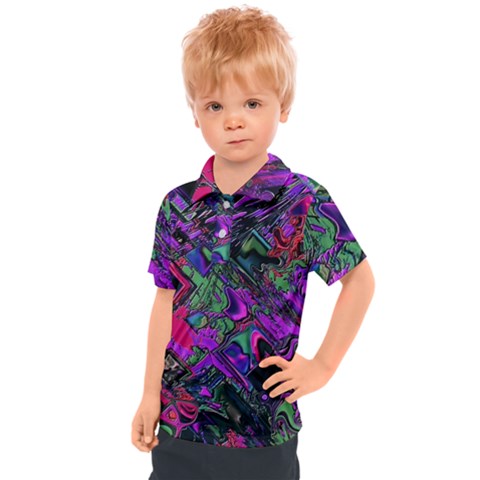 Neon Aquarium Kids  Polo Tee by MRNStudios