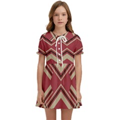 Abstract Pattern Geometric Backgrounds   Kids  Sweet Collar Dress by Eskimos