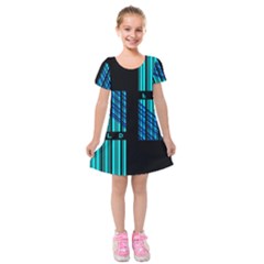 Folding For Science Kids  Short Sleeve Velvet Dress by WetdryvacsLair