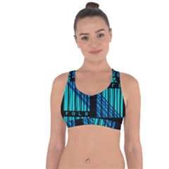 Folding For Science Cross String Back Sports Bra by WetdryvacsLair