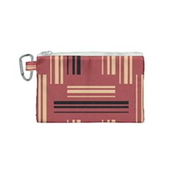 Abstract Pattern Geometric Backgrounds   Canvas Cosmetic Bag (small) by Eskimos