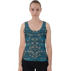 Waterlilies In The Calm Lake Of Beauty And Herbs Velvet Tank Top by pepitasart