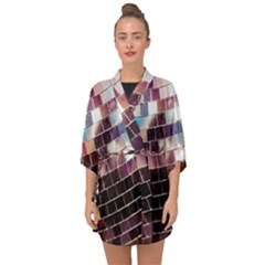 Funky Disco Ball Half Sleeve Chiffon Kimono by essentialimage365