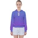 Hex Circle Points Vaporwave One Women s Tie Up Sweat View1