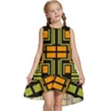 Abstract geometric design    Kids  Frill Swing Dress View1