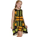 Abstract geometric design    Kids  Frill Swing Dress View3