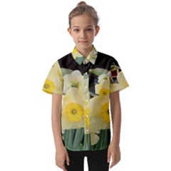 Daffodils In Bloom Kids  Short Sleeve Shirt by thedaffodilstore