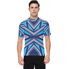 Abstract Pattern Geometric Backgrounds  Men s Short Sleeve Rash Guard by Eskimos