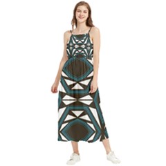 Abstract Pattern Geometric Backgrounds Boho Sleeveless Summer Dress by Eskimos