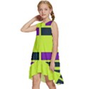 Abstract pattern geometric backgrounds Kids  Frill Swing Dress View2