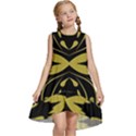 Folk flowers print Floral pattern Ethnic art Kids  Frill Swing Dress View1