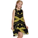 Folk flowers print Floral pattern Ethnic art Kids  Frill Swing Dress View3