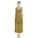 Gold Glitter Button Up Chiffon Maxi Dress View1