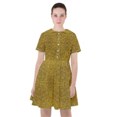 Gold Glitter Sailor Dress by FunDressesShop