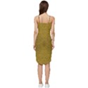 Gold Glitter Wrap Frill Dress View4