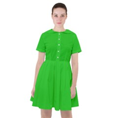 Plain Green Sailor Dress by FunDressesShop