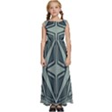 Abstract pattern geometric backgrounds Kids  Satin Sleeveless Maxi Dress View1