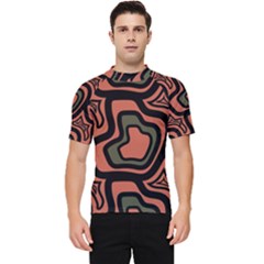 Abstract Pattern Geometric Backgrounds Men s Short Sleeve Rash Guard by Eskimos