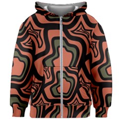 Abstract Pattern Geometric Backgrounds Kids  Zipper Hoodie Without Drawstring by Eskimos