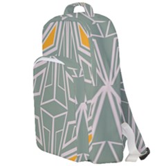 Abstract Pattern Geometric Backgrounds Double Compartment Backpack by Eskimos