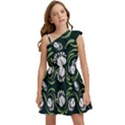 Folk flowers print Floral pattern Ethnic art Kids  One Shoulder Party Dress View1