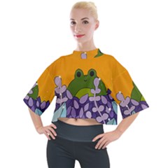 Froggie Mock Neck Tee by steampunkbabygirl