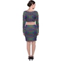 Paris Words Motif Colorful Pattern Top and Skirt Sets View2