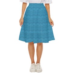 Sea Waves Classic Short Skirt by Sparkle