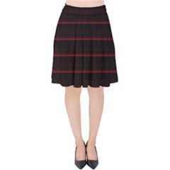 Digital Lines Velvet High Waist Skirt by Sparkle