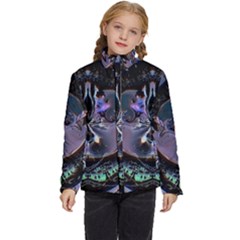 The High Priestess Card Kids  Puffer Bubble Jacket Coat by MRNStudios