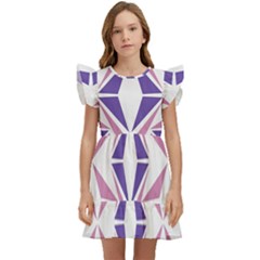 Abstract Pattern Geometric Backgrounds  Kids  Winged Sleeve Dress by Eskimos