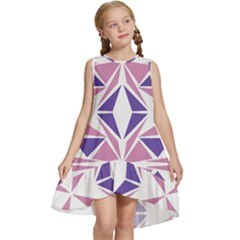 Abstract Pattern Geometric Backgrounds  Kids  Frill Swing Dress by Eskimos