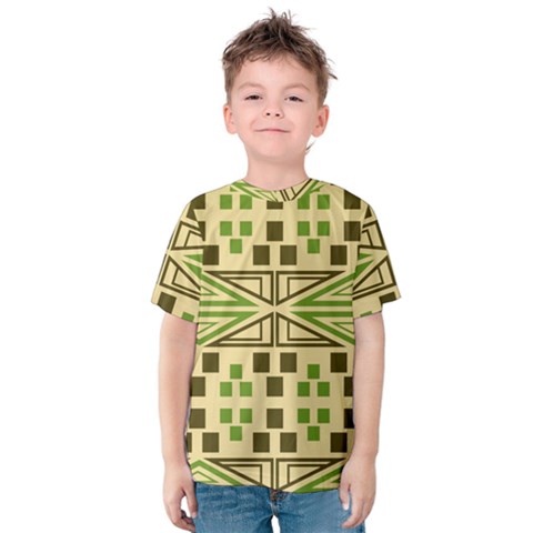 Abstract Pattern Geometric Backgrounds  Kids  Cotton Tee by Eskimos