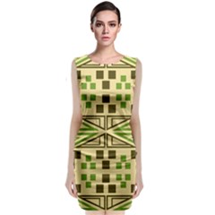 Abstract Pattern Geometric Backgrounds  Sleeveless Velvet Midi Dress by Eskimos