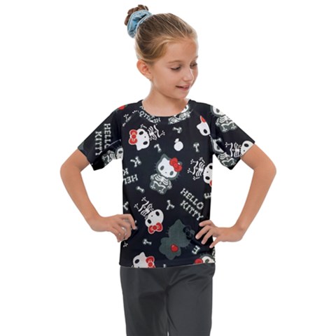 Hello Kitty Kids  Mesh Piece Tee by hellokittystore