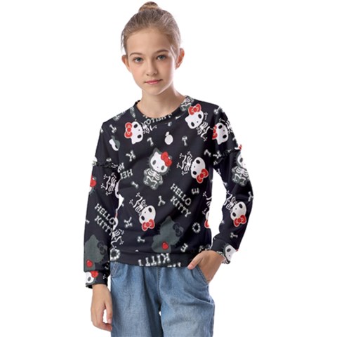 Hello Kitty Kids  Long Sleeve Tee With Frill  by hellokittystore