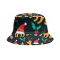 Funny Christmas Pattern Background Inside Out Bucket Hat View2