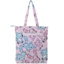 Children Pattern Design Double Zip Up Tote Bag View2