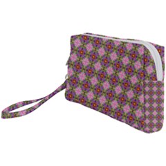 Seamless Psychedelic Pattern Wristlet Pouch Bag (small) by Jancukart