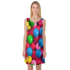 Bubble Gum Sleeveless Satin Nightdress by artworkshop